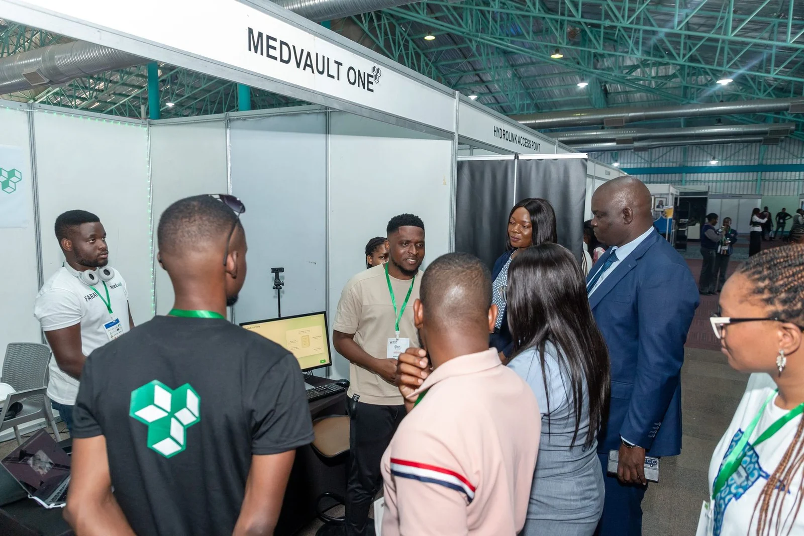 02 / Minister Emma Theofelus at the MedVault One booth